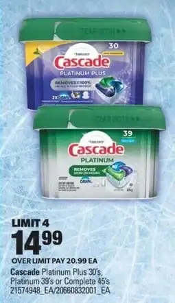 Real Canadian Superstore Cascade Platinum Plus 30's or Complete 45's offer