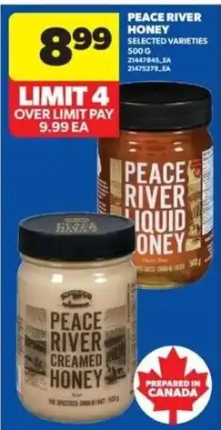 Real Canadian Superstore Peace River honey offer