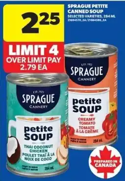 Real Canadian Superstore Sprague petite canned soup offer