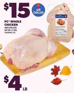 Loblaws PC whole chicken offer