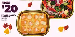 Loblaws prepared in-store catering sliders or large sides offer