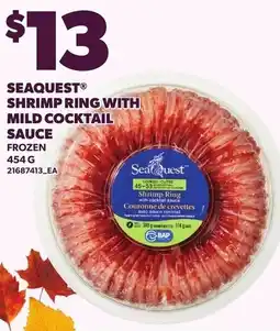 Loblaws Seaquest shrimp ring with mild cocktail sauce offer