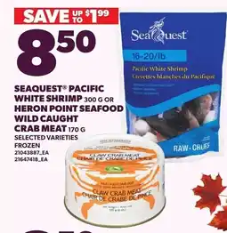 Loblaws Seaquest pacific white shrimp offer