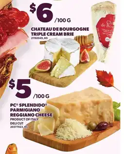 Loblaws Chateau de Bourgogne triple cream brie offer