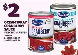 Loblaws Ocean Spray cranberry sauce offer