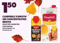 Loblaws Campbell's broth or concentrated broth offer