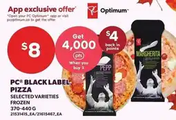 Loblaws PC black label pizza offer