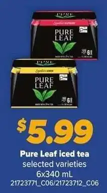 Loblaws Pure Leaf iced tea offer
