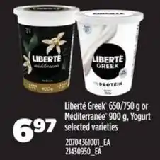 Real Canadian Superstore Liberté Greek Yogurt offer