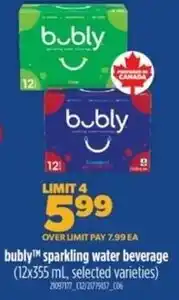 Real Canadian Superstore bubly sparkling water beverage offer
