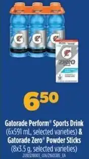 Real Canadian Superstore Gatorade Perform Sports Drink & Gatorade Zero Powder Sticks offer