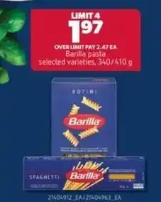 Real Canadian Superstore Barilla pasta offer