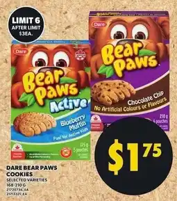 Loblaws Dare bear paws cookies offer