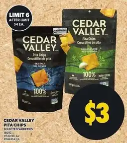 Loblaws Cedar Valley pita chips offer