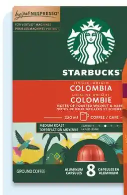 Walmart Starbucks Nespresso Vertuo pumpkin spice or Colombia coffee pods offer