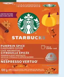 Walmart Starbucks Nespresso Vertuo pumpkin spice offer