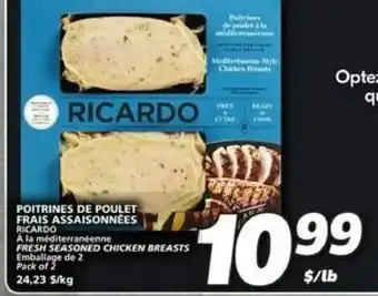 IGA Poitrines de Poulet Frais Assiasonnées Ricardo offer