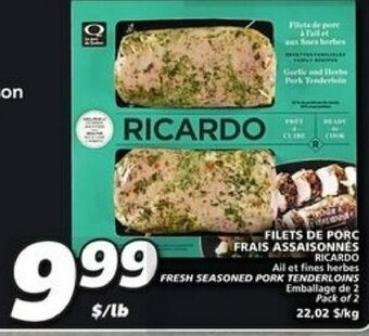 IGA Filets de Porc Frais Assaisonnés Ricardo offer