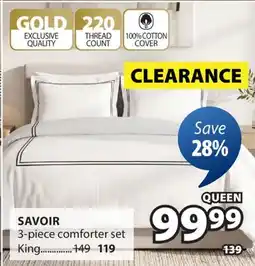 JYSK SAVOIR 3-piece comforter set offer