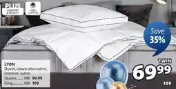 JYSK LYON Duvet, down alternative, medium warm offer