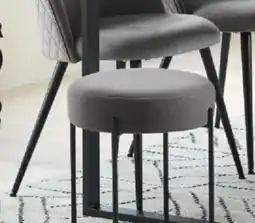 JYSK KOKKEDAL Dining chair, steel legs, grey/black offer