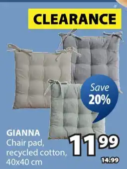 JYSK GIANNA Chair pad offer