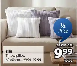 JYSK SIRI Throw pillow offer