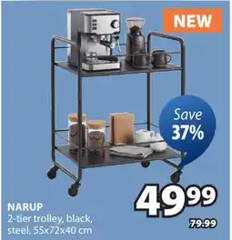 JYSK NARUP 2-tier trolley offer