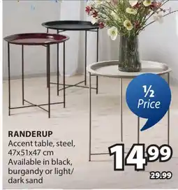 JYSK RANDERUP Accent table offer