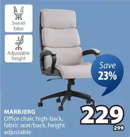 JYSK MARBJERG Office chair offer