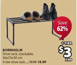 JYSK BORNHOLM Shoe rack offer