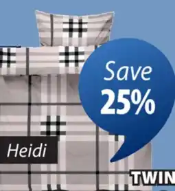 JYSK HEIDI FLANNEL DUVET COVER SET offer