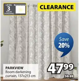 JYSK PARKVIEW Room darkening curtain offer