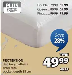 JYSK PROTEKTION Bed bug mattress protector offer