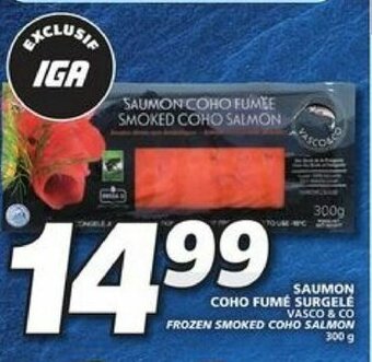 IGA Saumon Coho Fumé Surgelé offer
