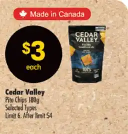 Shoppers Drug Mart Cedar Valley Pita Chips offer