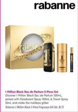 Shoppers Drug Mart Rabanne 1 Million Black 3-Piece Fragrance Gift Set offer