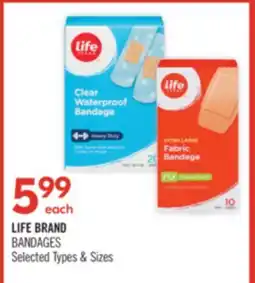 Shoppers Drug Mart LIFE BRAND BANDAGES offer