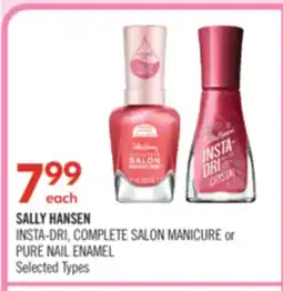 Shoppers Drug Mart SALLY HANSEN INSTA-DRI, COMPLETE SALON MANICURE or PURE NAIL ENAMEL offer