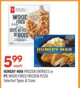 Shoppers Drug Mart HUNGRY-MAN FROZEN ENTREES or PC WOOD FIRED FROZEN PIZZA offer