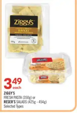 Shoppers Drug Mart ZIGGY'S FRESH PASTA (350g) or RESER'S SALADS (425g - 454g) offer