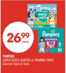 Shoppers Drug Mart PAMPERS SUPER BOXED DIAPERS or TRAINING PANTS offer