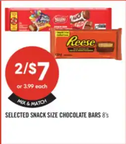 Shoppers Drug Mart SELECTED SNACK SIZE CHOCOLATE BARS offer