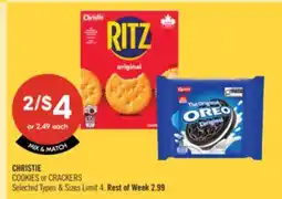 Shoppers Drug Mart CHRISTIE COOKIES or CRACKERS offer