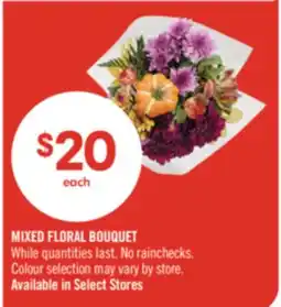 Shoppers Drug Mart MIXED FLORAL BOUQUET offer
