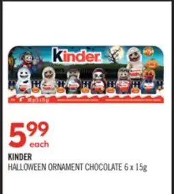 Shoppers Drug Mart KINDER HALLOWEEN ORNAMENT CHOCOLATE offer