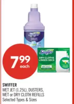 Shoppers Drug Mart SWIFFER WET JET (1.25L), DUSTERS, WET or DRY CLOTH REFILLS offer