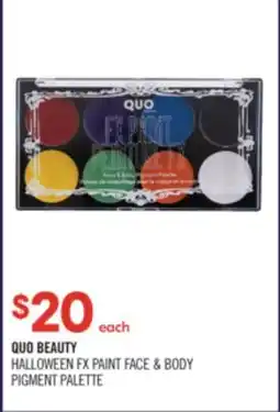 Shoppers Drug Mart QUO BEAUTY HALLOWEEN FX PAINT FACE & BODY PIGMENT PALETTE offer