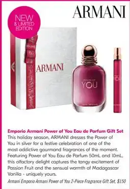 Shoppers Drug Mart Armani Emporio Armani Power of You Eau de Parfum Gift Set offer