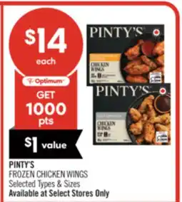 Shoppers Drug Mart PINTY'S FROZEN CHICKEN WINGS offer